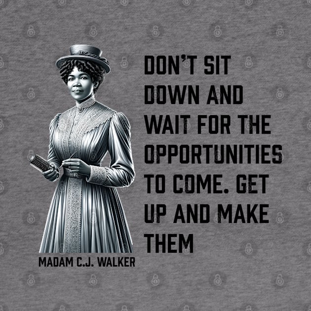 Madam C.J. Walker - Don’t for opportunities by UrbanLifeApparel